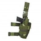 NEW Tactical Leg Thigh Drop Down Pistol w Light or Laser Holster WOODLAND CAMO
