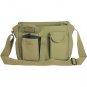 NEW Fox Tactical Black Canvas 3Pocket Ammo Utility Shoulder Messenger Bag 10"x8"