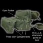 Elite First Aid M3 Trifold IFAK EMT CLS Medic Bag Medical KIT w Supplies MED RED