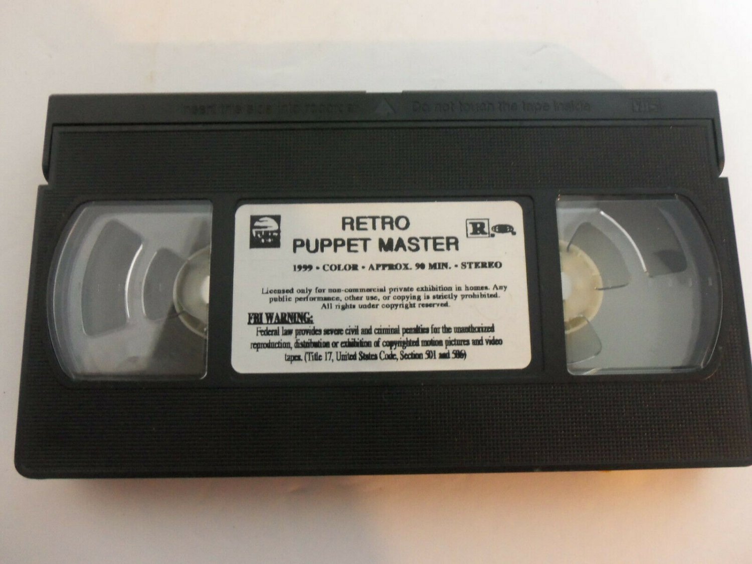 Retro Puppet Master VHS 1999 Tape Movie Video OOP Horror