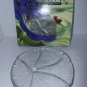 BRAND NEW Libbey a la carte Glass Divided Platter Morning Glory in Original Box