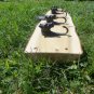 Custom Handmade Rustic Cedar Wood Horse Coat Rack Cast Iron Hooks 40x9 FREE SHIP