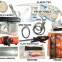 NEW 29pc Portable Pocket MOLLE Survival Kit for Hunting Camping Hiking MEDIC RED