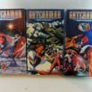 Lot of 3 RARE Vintage Gatchaman G-Force Volume 1 thru 3 VHS Movie Tapes FREE S&H