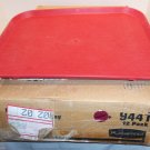 NEW Rubbermaid 14"x18" Burgundy Commercial Plastic Food School Cafe Tray Case 12