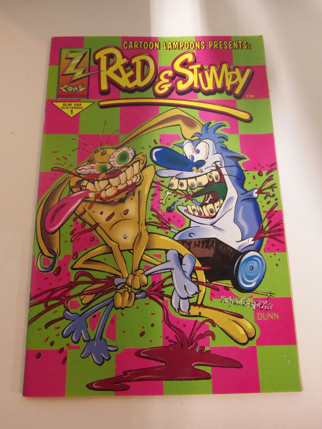 1993 Cartoon Lampoons Presents Red & Stumpy #1 Zone Prod (Ren & Stimpy Satire)