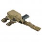 NEW Tactical Leg Thigh Drop Down Holster Med to Large Handguns Pistol COYOTE TAN