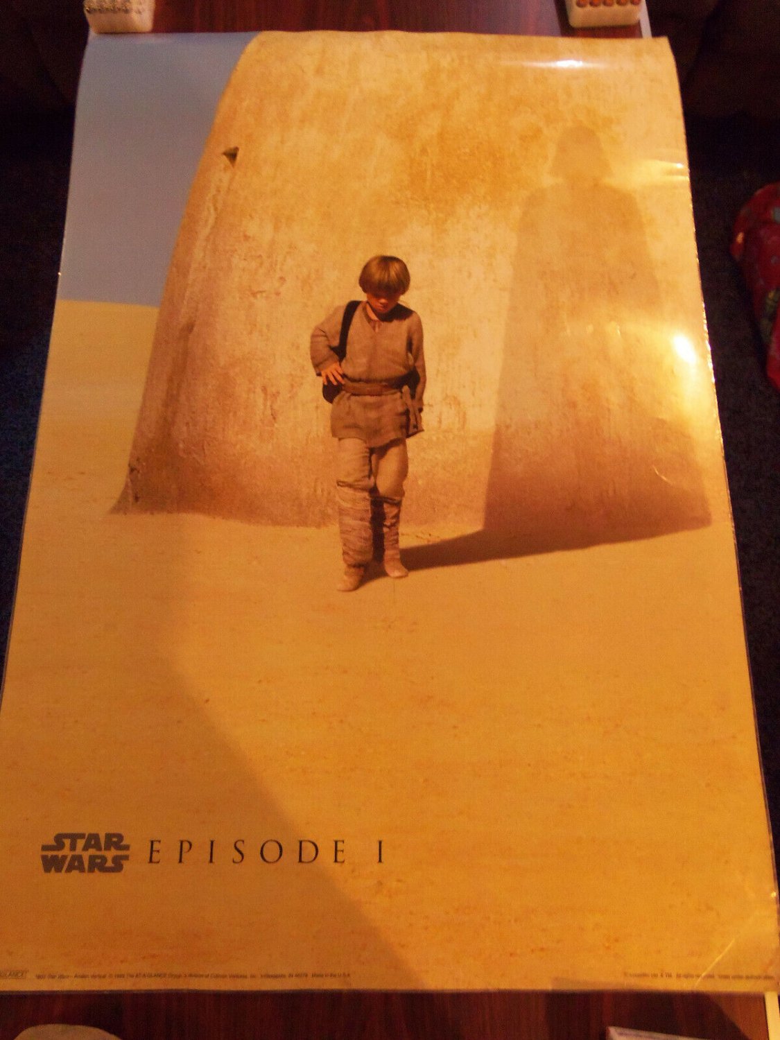 Star Wars Episode 1 Laminated Teaser Anakin Darth Vader Movie Poster 24 ...