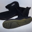 IHK Black Poly Neoprene Side Zip Dive Boots Snorkeling Water Shoes Size X-SMALL