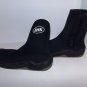 IHK Black Poly Neoprene Side Zip Dive Boots Snorkeling Water Shoes Size X-SMALL