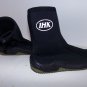 IHK Black Poly Neoprene Side Zip Dive Boots Snorkeling Water Shoes Size X-SMALL