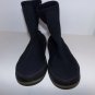 IHK Black Poly Neoprene Side Zip Dive Boots Snorkeling Water Shoes Size X-SMALL