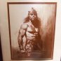 Boris Vallejo Doubled Matted and Framed Conan Fantasy Art Print 13.5x16.5