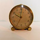 RARE Vintage AMYRAL Fab. LOOPING Swiss Travel Mechanical Alarm Clock WORKS