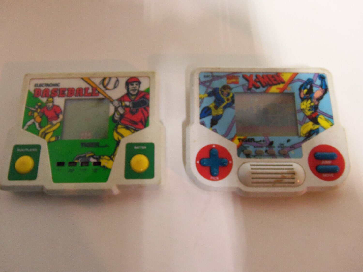 Vintage 1990s Lot Tiger Electronics Handheld Electronic Baseball & X-Men Games
