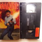 Vtg 1987 MALONE - Burt Reynolds Lauren Hutton VHS Tape - Ex-Cop Ex-CIA Ex-Plosiv