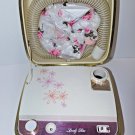 Vintage Hamilton Beach Lovely Aire Bonnet Portable Hair Nail Dryer w Travel Case