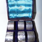 Vintage H Pidduck & Son Goldsmiths Hanley Silver Plated Napkin Holder Set w Case Vintage H Pidduck & Son Goldsmiths Hanley Silver Plated Napkin Holder Set w Case