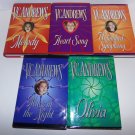 VC Andrews 5 Book Series LOGAN Melody Heart Song Unfinished Sympho HARD COVER HC