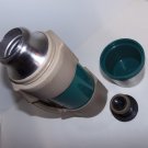 Vintage Turquoise Heavy Duty Thermos Brand Vacuum Bottle 1 Quart Stopper No 650