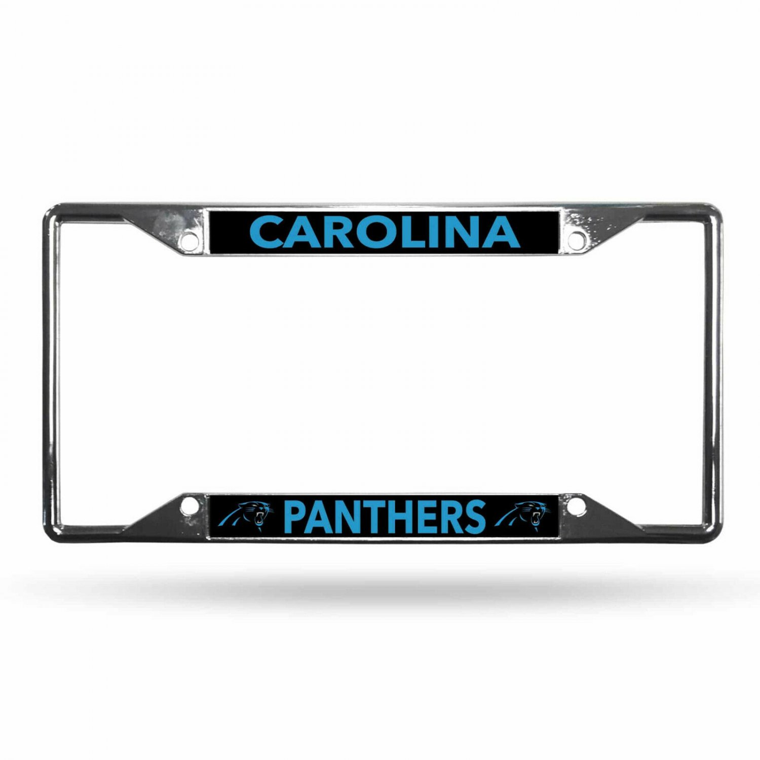 Carolina Panthers EZ-View Chrome License Plate Frame