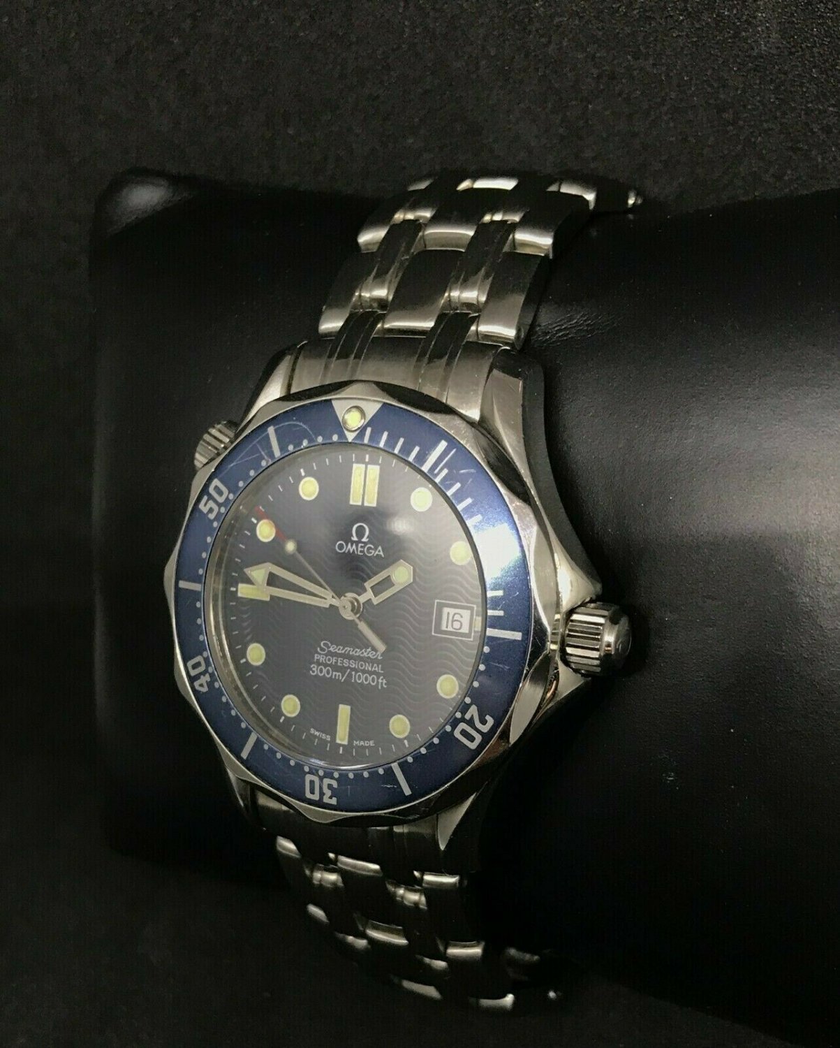 OMEGA SeamasterÂ 300m, Â 2551.80 watch, Stainless Steel, Navy Dial Automatic Boy's