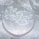 Silver tone metal~Multi color beaded hair band headband hair jewerly