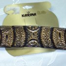 Karina Brand Barrette Made in France Vintage Aztec Design Acrylic full size barrette