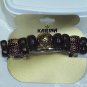 Karina Dark Olive Green beaded barrette