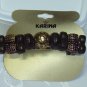 Karina Dark Olive Green beaded barrette