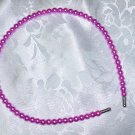 Pink Simulated Peal headband hair band flexible hair fascinator