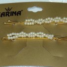 Vintage Karina Simulated Pearls bobbi pins Bridal  Bobbi Pins Made in France
