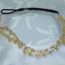 "Fiesta" hand beaded hair band with stretch band headband new