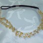 "Fiesta" hand beaded hair band with stretch band headband new