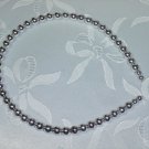 Silver color beaded hair band head band hair fascinator homecoming hair do