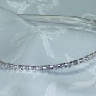 Princess Prom Diva Bachelorette Head band hair band silver tone metal