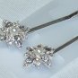 Made with Swarovski Crystal Elements and Faux Pearls bobbi pin hair adornments Wedding