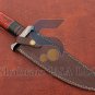 Custom Damascus HANDMADE HUNTING BOWIE KNIFE WOOD AND BRASS HANDLE WITH SHEATH