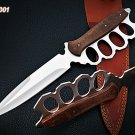 Custom Handmade D2 Steel 15 " Hunting Fix Blade Dagger Knife + sheath