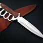 Custom Handmade D2 Steel 15 " Hunting Fix Blade Dagger Knife + sheath