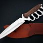 Custom Handmade D2 Steel 15 " Hunting Fix Blade Dagger Knife + sheath