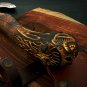 AA-1315 Custom Hand Forged Handmade Carved Carbon Steel Axe With Sheath.