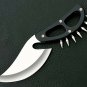 Custom Handmade D2 Steel 12" Fixed Blade Rambo Knife Black Acrylic Handle+Sheath