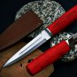 AA-1342 Custom D2 steel 10.5" Handmade Dagger Knife Wood Handle With Sheath