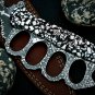 AA-1330 Custom D2 steel With Acid Etching 15"Handmade Dagger Knife Resin Handle