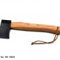 HANDMADE STEEL AXE POWDER COATING BLADE WOODEN HANDLE WITH LEATHER SHEATH