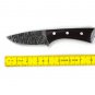BEAUTIFUL HANDMADE DAMASCUS SKINNER KNIFE WOODEN HANDLE WITH LEATHER SHEATH.