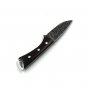BEAUTIFUL HANDMADE DAMASCUS SKINNER KNIFE WOODEN HANDLE WITH LEATHER SHEATH.