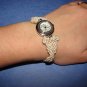 Natural woman macrame hemp bracelet round Geneva watches