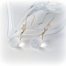 Rock crystals dangle earrings